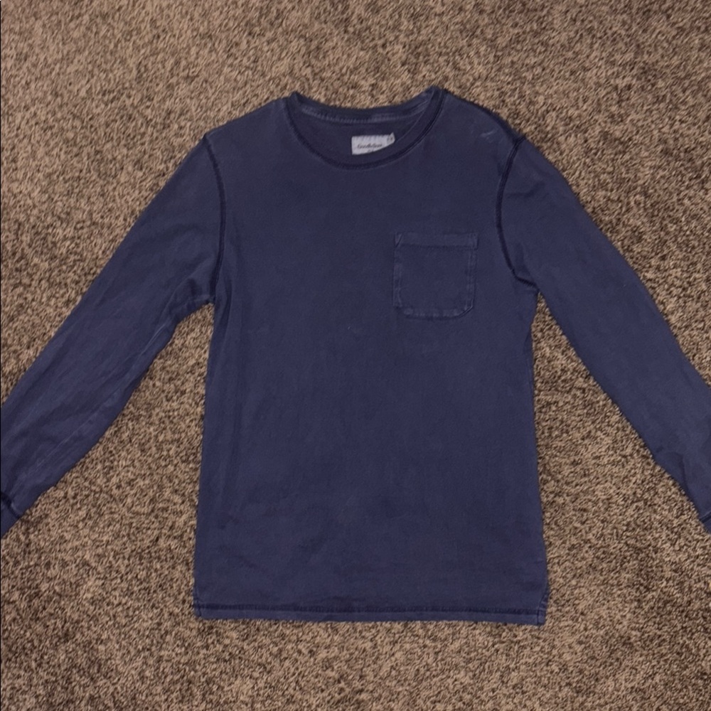 Men’s Navy Blue Long Sleeve Shirt